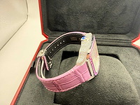 Cartier santos "medium" | iced out natural diamonds - afbeelding 2 van  13