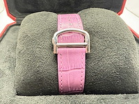 Cartier santos "medium" | iced out natural diamonds - afbeelding 10 van  13