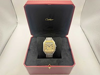 Cartier santos | wssa0018 | steel / gold | full iced out with natural diamonds | 2025 - afbeelding 4 van  13