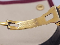 Cartier vendome 590004 massief zilveren horloge met goldplating - afbeelding 8 van  9