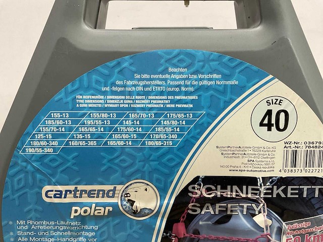 Cartrend polar - size 40 - sneeuwkettingen - afbeelding 4 van  5