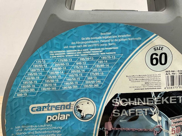 Cartrend polar - size 60 - sneeuwkettingen - afbeelding 5 van  6