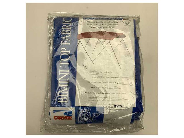 Carver 3 bow 73 to 78 inch pacific blue canvas bimini cover - 403a04 - afbeelding 5 van  5