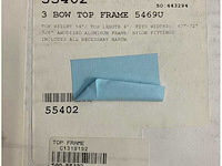 Carvers 3 bow 54 x 67 to 72 inch aluminum bimini frame - 55402 - afbeelding 5 van  5