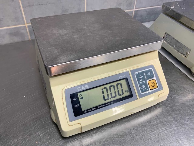 Cas sw-1s / 20kg digitale weegschaal - afbeelding 1 van  3