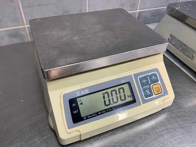 Cas sw-1s / 20kg digitale weegschaal - afbeelding 4 van  5