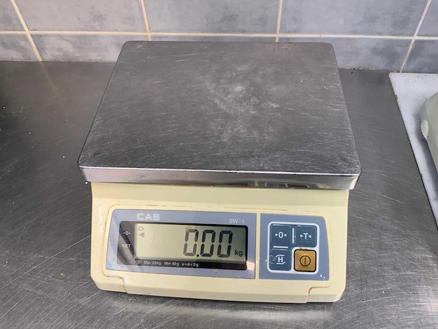 Cas sw-1s / 20kg digitale weegschaal - afbeelding 2 van  3