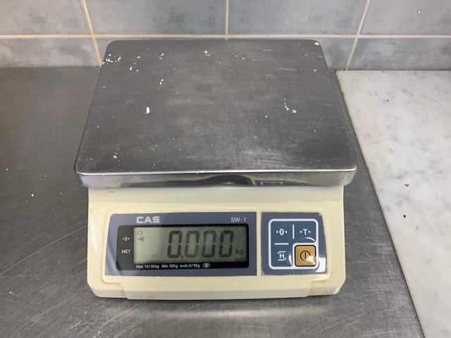 Cas sw-1s plus / 20kg digitale weegschaal - afbeelding 4 van  5