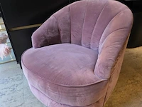 Casa padrino draaifauteuil met mat goudkleurig onderstel