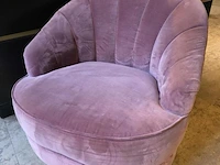 Casa padrino draaifauteuil met mat goudkleurig onderstel - afbeelding 2 van  4
