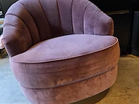 Casa padrino draaifauteuil met mat goudkleurig onderstel; - afbeelding 4 van  4