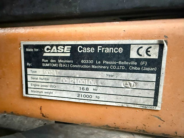 Case - 9021 - 8070 uren - incl. snelwissel en bak - rupsgraafmachine - afbeelding 4 van  12