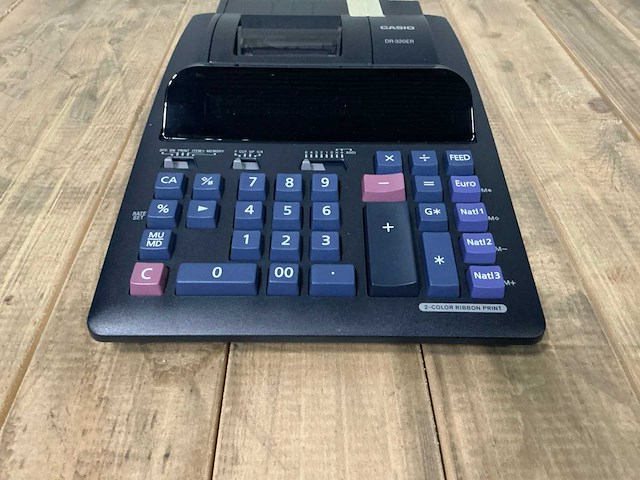 Casio - dr-320er - printing calculator - afbeelding 5 van  7