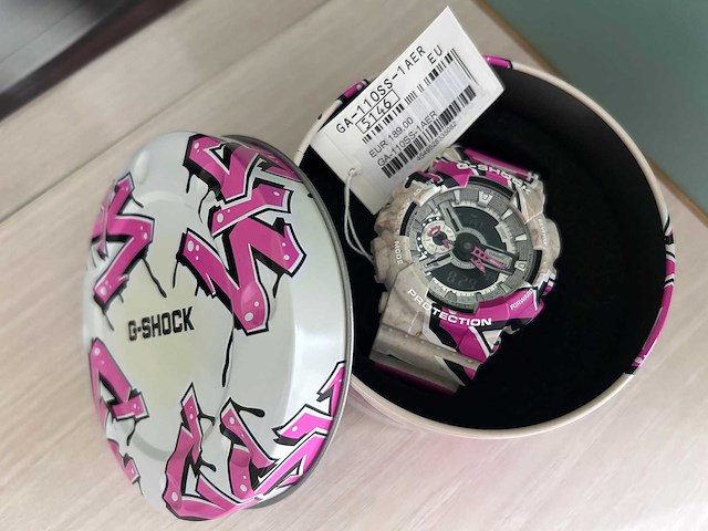 Casio - g-shock - ga-110ss-1aer - polshorloge - afbeelding 4 van  5