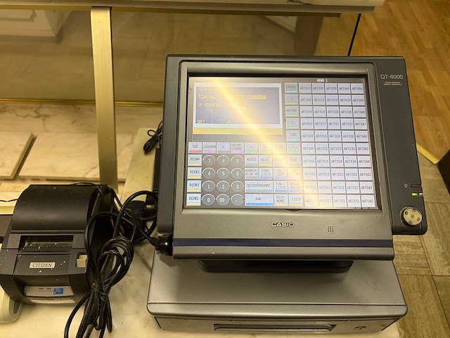 Casio - qt-6000 - touchscreen - kassasysteem - afbeelding 1 van  7