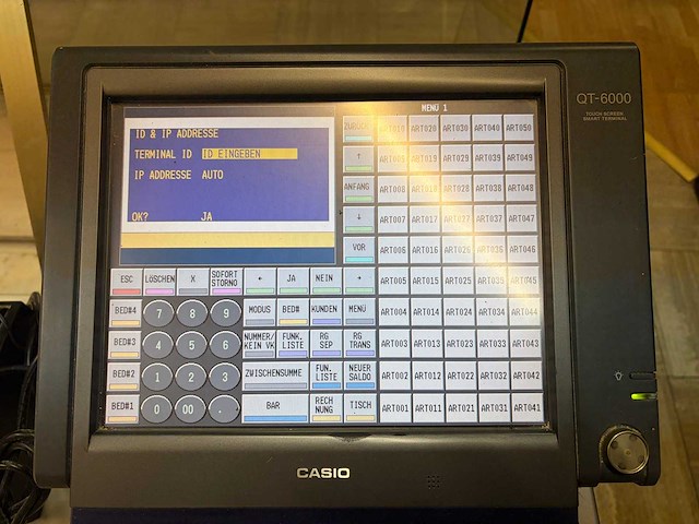 Casio - qt-6000 - touchscreen - kassasysteem - afbeelding 2 van  7
