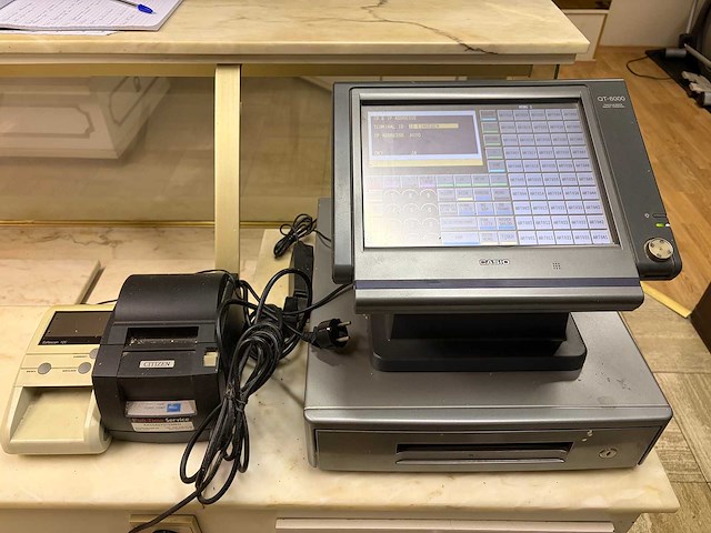 Casio - qt-6000 - touchscreen - kassasysteem - afbeelding 7 van  7
