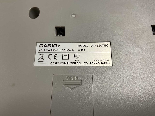 Casio dr-520tec rekenmachine (2x) - afbeelding 4 van  5