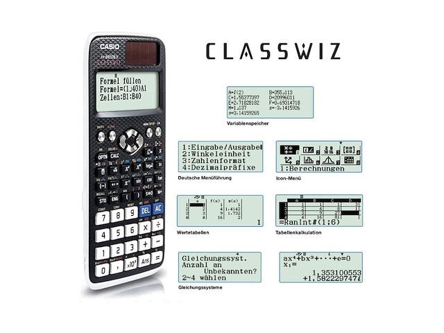 Casio fx991de x technische rekenmachine zwart aantal displayposities: 12 - afbeelding 2 van  3