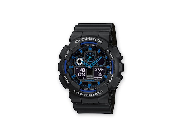 Casio g-shock ga-100-1a2er horloge kunststof zwart - afbeelding 2 van  4