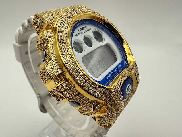 Casio g-shock "iced" | diamonds | white - afbeelding 4 van  8