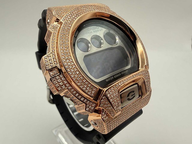 Casio g-shock "iced" | natural diamonds | black - afbeelding 5 van  8