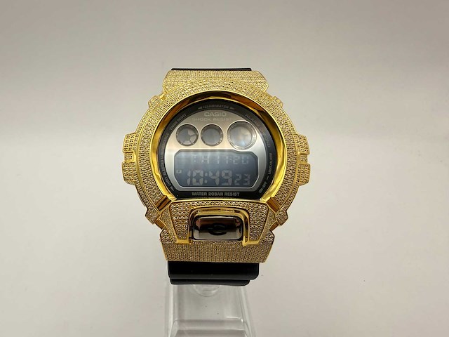Casio g-shock "iced" | natural diamonds | black - afbeelding 1 van  8