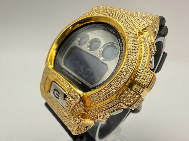 Casio g-shock "iced" | natural diamonds | black - afbeelding 5 van  8
