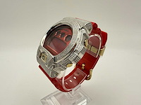 Casio g-shock "iced" | natural diamonds | red - afbeelding 3 van  8