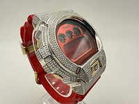 Casio g-shock "iced" | natural diamonds | red - afbeelding 5 van  8