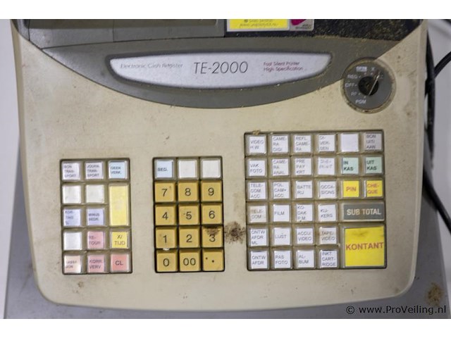 Casio kassaregister te-2000 - afbeelding 3 van  3