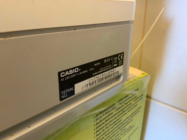 Casio se-g1-1 kassa - afbeelding 3 van  3