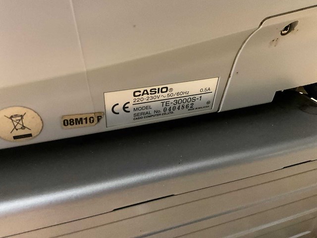 Casio te-3000 s kassa - afbeelding 6 van  6