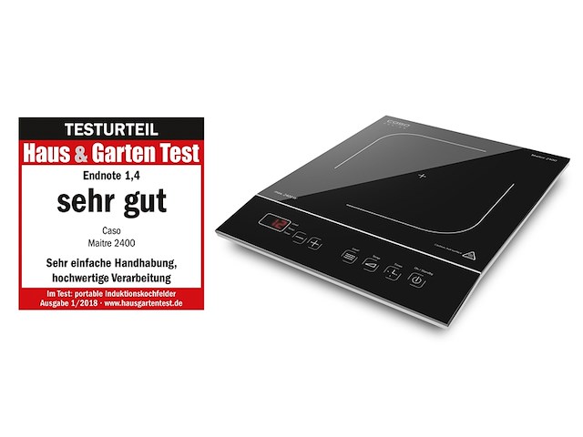 Casomaitre 2400 vrijstaande inductiekookplaat 2400w 1 kookzone sensortouch - afbeelding 3 van  3