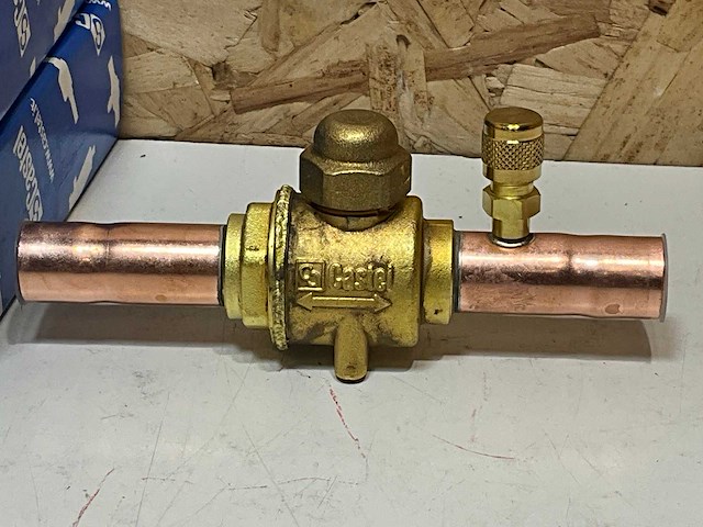 Castel 6570/5a kogelafsluiter - 5/8 + schraderventiel 45b (5x) - afbeelding 1 van  6