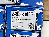 Castel 6570/5a kogelafsluiter - 5/8 + schraderventiel 45b (5x) - afbeelding 6 van  6