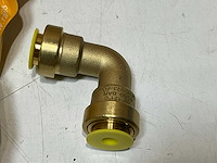 Castel bochtkoppeling 90° pushfitting rapid-o 1/2"x1/2" (40x) - afbeelding 3 van  7