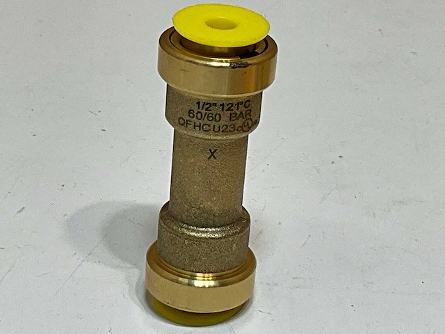 Castel stekkoppeling / flare pushfitting rapid-o 1/2" vve=40 (65x) - afbeelding 1 van  4