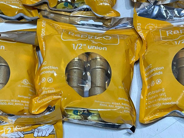 Castel stekkoppeling / flare pushfitting rapid-o 1/2" vve=40 (65x) - afbeelding 3 van  4