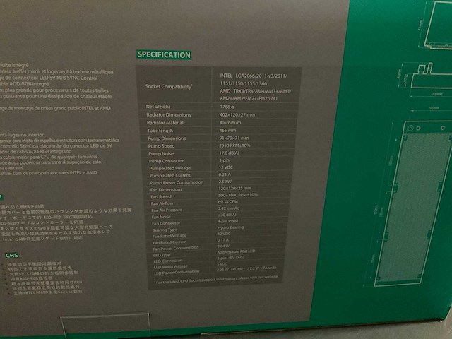 Castle 360 rgb liquid cooler - afbeelding 2 van  3