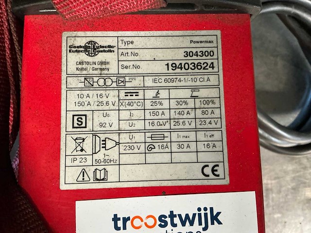 Castolin eutectic powermax 304300 elektrode lasapparaat - afbeelding 5 van  13