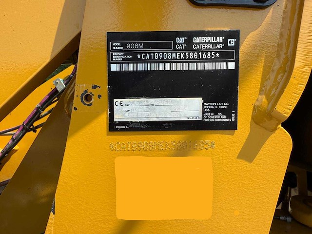 Cat - 908m - joystick bediening, incl puinbak - shovel - afbeelding 9 van  9