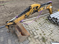 Cat 301.7 d minigraafmachine giek met slotenbak - afbeelding 5 van  5