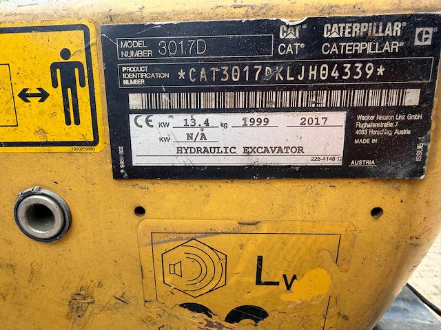 Cat 301.7 d minigraafmachine onderwagen - afbeelding 6 van  7
