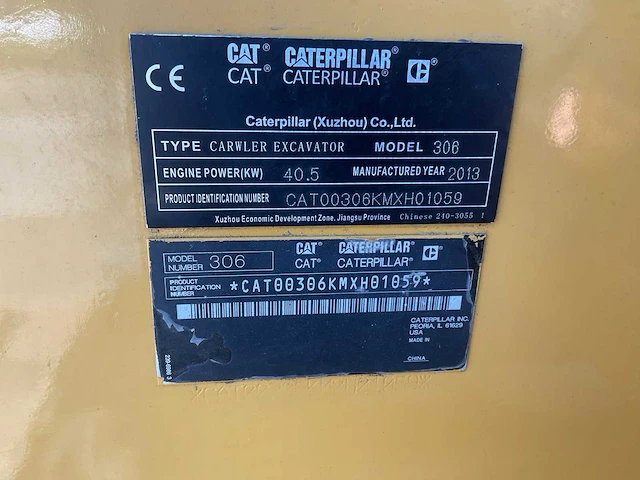 Cat 306 rega graaflaadmachine - afbeelding 19 van  30