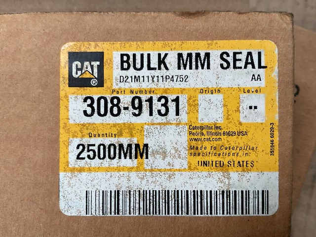 Cat 308-9131 nonmetallic seal strip (2x) - afbeelding 1 van  3