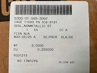 Cat 308-9131 nonmetallic seal strip (2x) - afbeelding 2 van  3