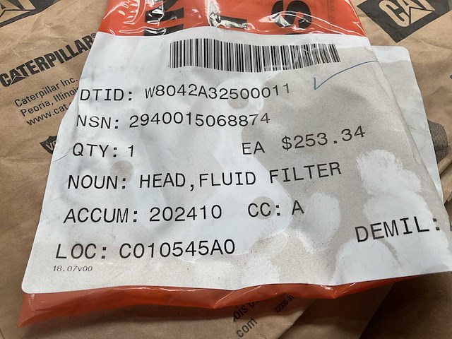Cat fluid filter head - afbeelding 2 van  5