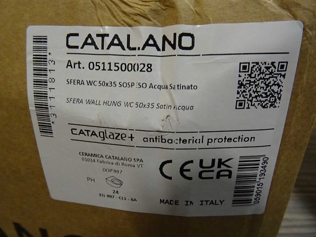 Catalano - cataglaze+ sfera wc 50x35 acqua satinato - toilet - afbeelding 3 van  3