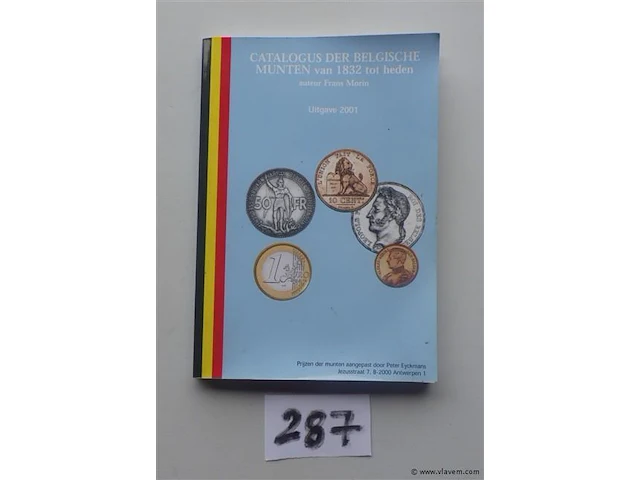 Catalogus der belgische munten - afbeelding 1 van  4